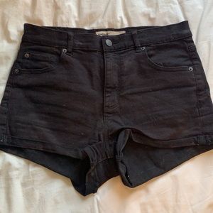 Black high waisted shorts